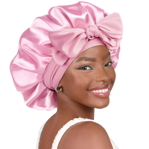 ICooBreeze Bonnet De Sommeil Doublé 100 % Soie De Mûrier Pour Cheveux Bouclés Et Tresses, Reste En Place Avec Sangle Réglable Pour Homme Et Femme (noir Chiné