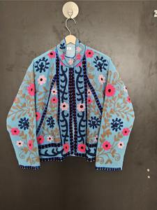 Chaqueta de Mujer Reversible, Transpirable, de Forro Polar 100% Algodón, Acolchada y Tejida a Mano, para Otoño e Invierno - Product Image 3