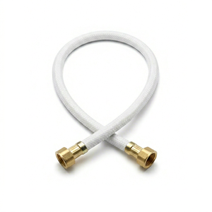 Manguera de Grasa Trenzada Blanca con Conexiones de Latón de 1/2 de Diámetro Interior, Diseño Moderno y Flexible, 300 psi, Lubricación para Motor de Camión, 3 Años de Garantía - Product Image 1
