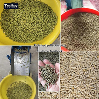 Máquina de Pellets de Alimentación Plana de 3-4.5kw para Ganado, Aves de Corral, Pollo, Pescado, Granuladora de Alimentos para Animales