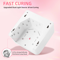 Lampe à ongles LED UV Diamant 2026 48W, Séchoir à gel rapide, Lampe de polymérisation professionnelle avec capteur automatique et strass scintillants
