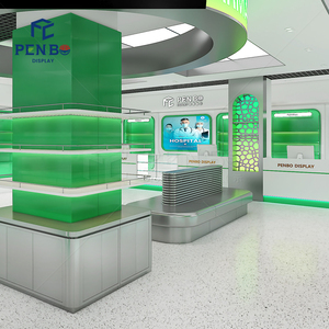 Vitrine de <span class=keywords><strong>pharmacie</strong></span> de style moderne PENBO, comptoir de magasin, design de <span class=keywords><strong>pharmacie</strong></span> de détail, étagères d'exposition - Product Image 5