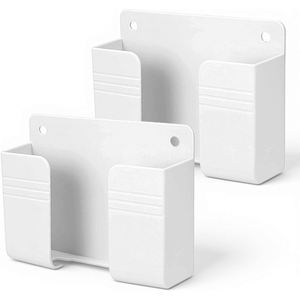 Soporte de Pared para Teléfono, Multifuncional, de Plástico PP, Sostenible, Moderno y Simple, Sin Perforaciones, para Carga, Compatible con TV - Product Image 1