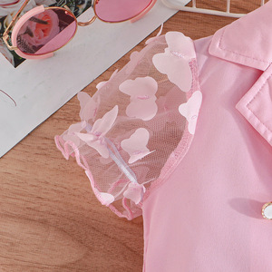 Vendita calda estate 3-8 anni nuovi vestiti per bambini bella ed elegante ragazza Set di abbigliamento 3 pezzi - Product Image 6