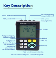 24V Loop Power Process Calibrator Handheld Calibrador De Procesos High Precision signal Generators