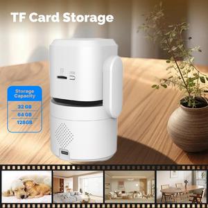 TUYA 双镜头 WiFi 摄像头，2K 高清，双存储 - 夜视、运动检测、双向音频，确保家庭安全监控 - Product Image 3