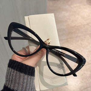 Montures de lunettes œil-de-chat Js3 4 52009 pour femmes, monture complète, verres anti-lumière bleue, design irrégulier, origine Taizhou - Product Image 1