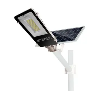 热卖单独型120W太阳能电池板充电从黄昏到黎明控制安全遥控LED路灯