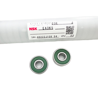 Original NSK Green Lid 608 DW T1XDDWMC3E Bearing Polyamide Resin Cage Copper Retaining Ring Japan for Motors Skates Skateboards