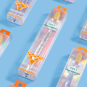 Cepillo de Dientes Sorriso de Cerdas Suaves con Mango de Cristal Translúcido, Cepillo de Dientes Manual para Adultos con Soporte de Succión - Product Image 4
