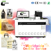 Impresora de Inyección de Tinta Automática Chicai A3 de Una Sola Pasada, de Alta Velocidad, Nueva, para Cajas de Pizza, Bolsas de Papel y Vasos Desechables