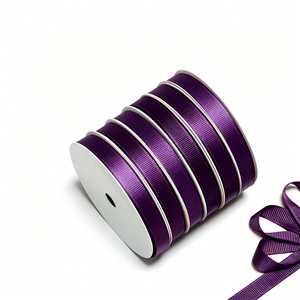 Customizable sizes <b>Purple</b> High-quality Grosgrain Ribbon for packaging gift boxes Bulk orders are more affordable - Product Image 6