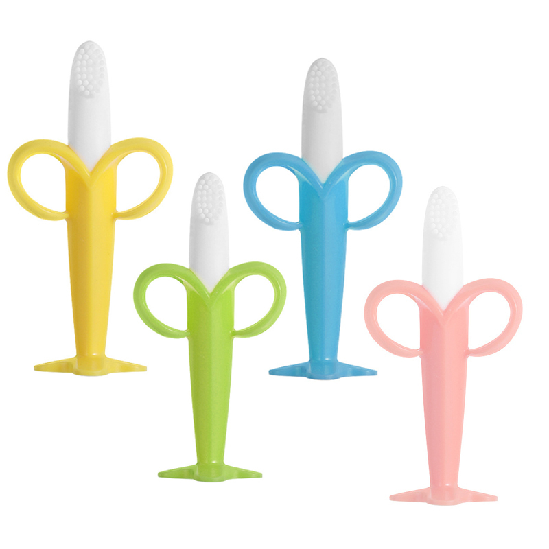 New Design Banana Shaped Silicone Baby