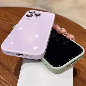 NUEVA Funda de Teléfono Brillante de Color Caramelo para <span class=keywords><strong>iPhone</strong></span> 15 16 Pro Max 14 13 12 <span class=keywords><strong>11</strong></span>, Cubierta Protectora de Lente de Cámara Completa, Antigolpes - Product Image 6