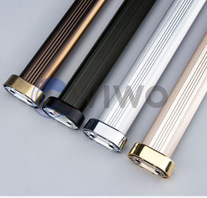 Supporto ovale per asta appendiabiti in lega di zinco con perni e mollette, montaggio a parete, capacità 45 kg, design staccabile - Product Image 6