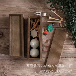 Caja de regalo rectangular de madera con tapa extraíble, hecha a mano, para joyería, embalaje de vino, artesanía de Shandong - Product Image 2