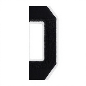 Étiquette de vêtement en feutre non tissé gaufré 3D personnalisée, forme rectangulaire, patch logo tissé découpé au laser - Product Image 2