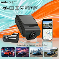 Caméra de voiture 4G 2K avant 1080P arrière GPS Beidou double mode avec contrôle WiFi à distance via application, enregistreur de conduite pour voitures