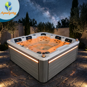 Jacuzzi Moderno de Diseño Nuevo para 5 Personas, Spa Exterior con Carcasa de Acrílico, 65 Jets de Masaje, Control Balboa, para Proyectos de Jardín y Villas - Product Image 1