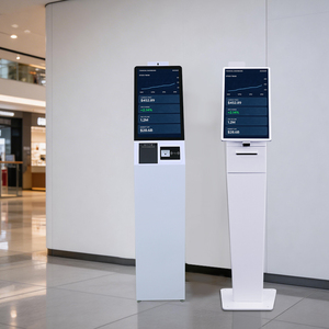 ตู้คีออสก์แบบสัมผัสหน้าจอสำหรับชำระเงินด้วยตนเอง พร้อมเครื่องพิมพ์ในตัว เครื่องสแกนคิวอาร์โค้ด รองรับขาตั้งแบบปรับแต่งได้สำหรับการสั่งซื้อและการจัดการคิว - Product Image 2