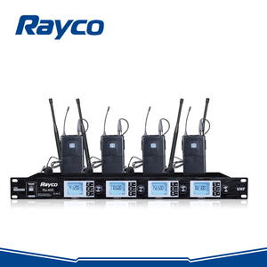 Microphone sans fil UHF professionnel à quatre canaux pour karaoké, OEM disponible, directivité cardioïde, fabriqué en métal et plastique - Product Image 4