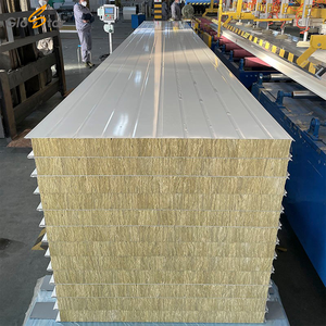 <span class=keywords><strong>Panel</strong></span> Sandwich Dinding Rock Wool IW Tebal 50mm Anti Api, Tahan Panas, dan Tahan Air untuk Kulit Pabrik Manufaktur Pabrik A1 - Product Image 3