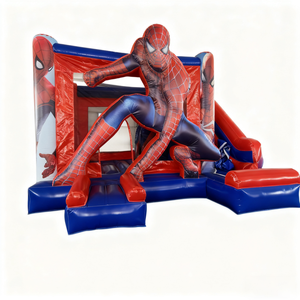 <span class=keywords><strong>Castillo</strong></span> <span class=keywords><strong>Inflable</strong></span> de Spiderman con Tobogán, Brincolín de Grado Comercial para Alquiler en Fiestas, Casa de Brinco de Material PVC - Product Image 6