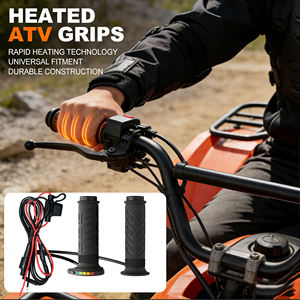 Protection contre le froid hivernal <span class=keywords><strong>Poignée</strong></span> d'accélérateur pour <span class=keywords><strong>scooter</strong></span> Chauffage 22mm Poignées de VTT Chauffage 12v - Product Image 1