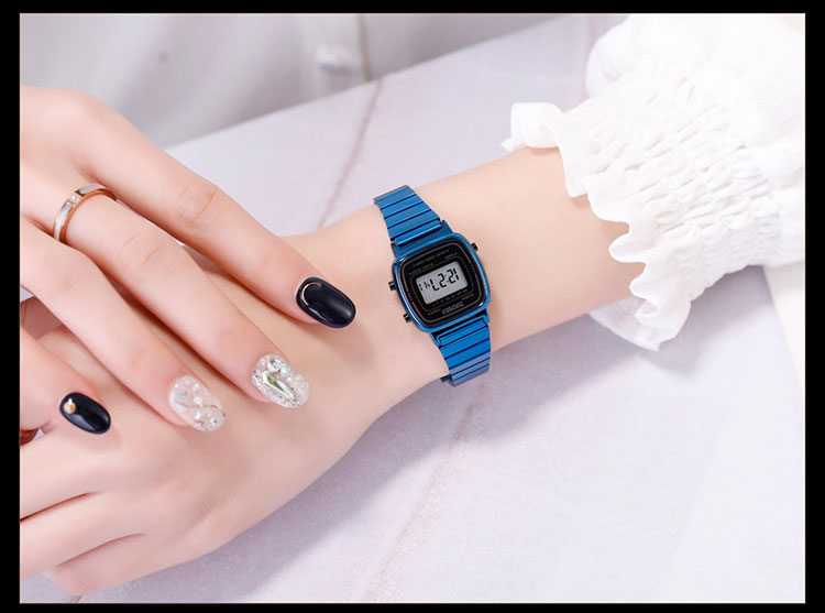 2022 SKMEI 1901 Роскошные наручные часы из нержавеющей стали kadin saat montres men мужские наручные часы с сетчатым ремешком цифровые спортивные женские наручные часы