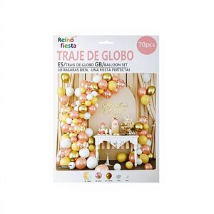 ชุดลูกโป่งตกแต่งสไตล์วินเทจ 70 ชิ้น ยี่ห้อเป่ยหยง สำหรับตกแต่งงานปาร์ตี้ สร้างบรรยากาศงานเฉลิมฉลอง รุ่น 60798 - Product Image 1