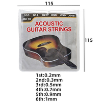 Wholesale Stringed Instrument Accessories Acoustic Guitar Strings One to Six Bulk Set for Acoustic Replacements