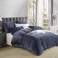 Ensemble de draps en lin King Size à prix de gros | Housse de couette et taies d'oreiller respirantes | Logo personnalisé disponible