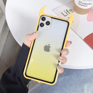 Funda de teléfono con diseño de cuerno de diablo para iPhone, carcasa con diseño de cuerno de diablo para iPhone 12 Pro, 7, 8 plus, xs max, 11 Pro max, 2021 - Product Image 3