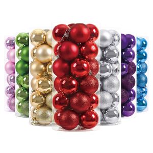 Bolas Decorativas de Plástico Irrompible para Árbol de Navidad, Coloridas, de 30mm, 40mm y 50mm, para el Hogar, Centros Comerciales, Fiestas y Promociones - Product Image 1