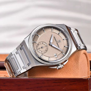 Reloj Mecánico para Hombre PAGANI DESIGN YS029 de 42 mm con Esfera Simple de Textura Mate, Cristal de Zafiro, Acero Inoxidable, Resistente al Agua - Product Image 4