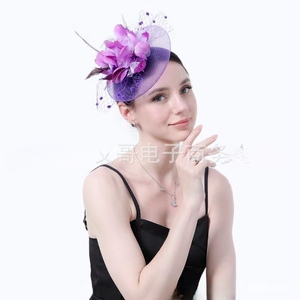 Tea <span class=keywords><strong>Party</strong></span> Hochzeit Cocktail <span class=keywords><strong>Kentucky</strong></span> <span class=keywords><strong>Derby</strong></span> 20s Flapper Kopf bedeckung - Product Image 4