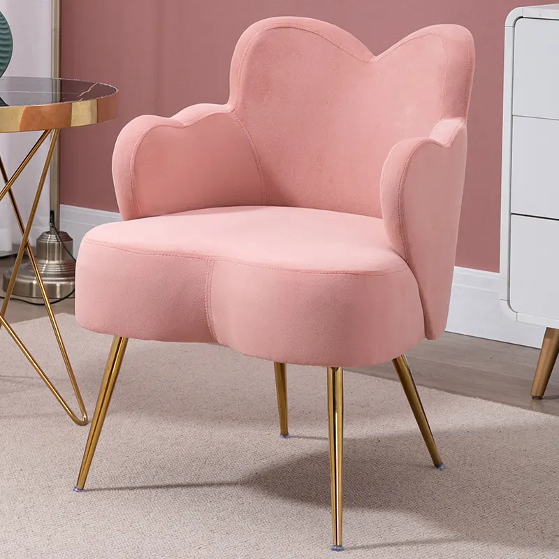 Sofás de terciopelo dorado barato Metal nórdico silla de oficina individual diseños de lujo seccional moderno hogar sofás conjunto muebles sala de estar