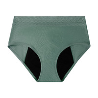 Sous-vêtements Menstruels Culotte Menstruelle Lavable Menstruation Dentelle Ceinture Haute Absorption Culotte Période Culotte pour Femmes