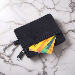Monedero, tarjetero, mini bolsa de almacenamiento deportiva con cremallera, impermeable, para llaves, táctica, externa, pequeña, cuadrada, de tela <span class=keywords><strong>Oxford</strong></span>, sólida - Product Image 1