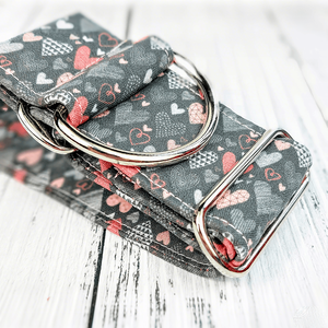 Personalized Cute Heart Designer <strong>2</strong> <strong>Inch</strong> Wide Dog Collar Custom Wholesale Customizable Heavy Duty Logo Dog Collar Adjustable - Product Image 2