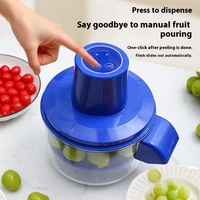 Keuken Gember Knoflook Dunschiller Machine Automatische Groene Druivenschilmachine Huishoudelijke Elektrische Fruit En Groente Dunschiller