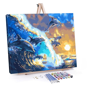 <strong>Custom</strong> Oil Painting by Number on <strong>Canvas</strong> for Adults 40x50cm Wall <strong>Art</strong> Diy Painting by Numbers - Product Image 1