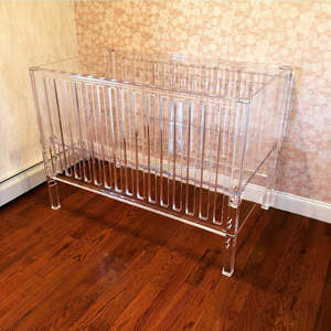 Amina Artigianato Unici <span class=keywords><strong>fatti</strong></span> <span class=keywords><strong>a</strong></span> <span class=keywords><strong>mano</strong></span> Acrilico Trasparente Letto Culle per bambini - Product Image 5