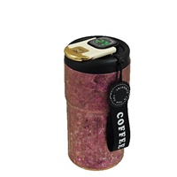 Mug à café isotherme portable en titane pur avec affichage de la température, double usage, thermos, tasse cadeau, design minimaliste moderne