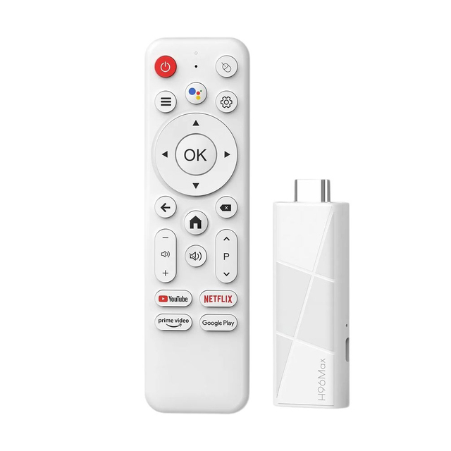 Portable & Space-saving Smart TV Stick RK3518 With Android 14.0 OS Dual Wifi BT Quad Core Processor 2GB RAM 16GB Storage