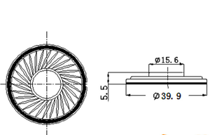 40Mm 25 <span class=keywords><strong>Ohm</strong></span> 0.5W Loa 25R 1W Mylar Loa Cho <span class=keywords><strong>Intercom</strong></span> Báo Động Thiết Bị Y Tế Loa Chuyên Nghiệp - Product Image 2