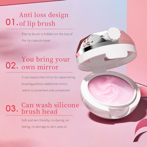 BIOAUQA <span class=keywords><strong>Lip</strong></span> <span class=keywords><strong>Care</strong></span> <span class=keywords><strong>Gel</strong></span> Mask Cream Sleeping Crystal Strawberry Pink Oem Organic Vegan Chapstick Crema hidratante para labios con cepillo - Product Image 4