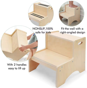 Tabouret d'aide antidérapant pour lavabo et toilettes, marchepieds d'apprentissage, échelle pour enfants, marchepieds de cuisine et de toilettes, vente en gros - Product Image 2