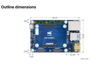 Module de calcul <span class=keywords><strong>Raspberry</strong></span> <span class=keywords><strong>Pi</strong></span> <span class=keywords><strong>5</strong></span> carte de base a double sortie 4K <span class=keywords><strong>Interface</strong></span> M2 Ports USB32 Gen1 <span class=keywords><strong>GPIO</strong></span> Header automatisation industrielle - Product Image 2