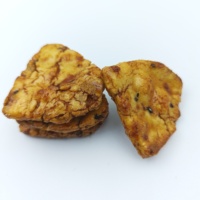 Galletas de Arroz con Sésamo Extra Grandes Horneadas al por Mayor, Snacks Japoneses Kakinotane de Shoyu de Gran Tamaño, Marca Privada OEM